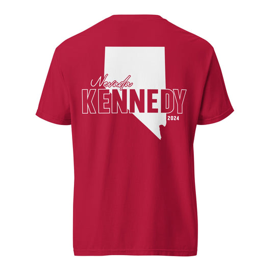 TK Nevada for Kennedy Back Heavyweight Tee - Team Kennedy Official Merchandise