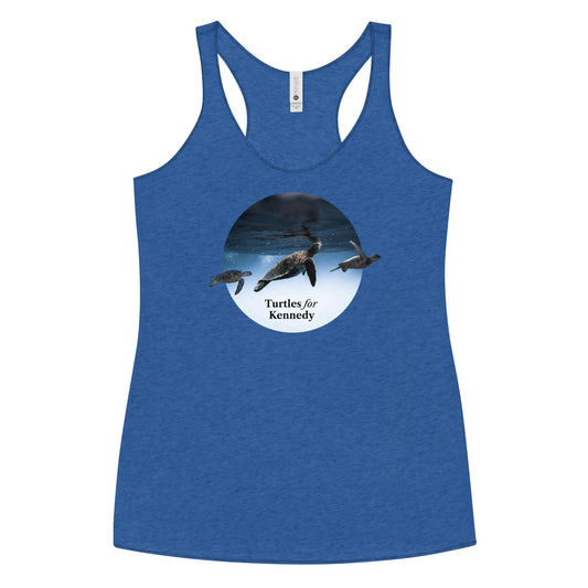 Turtles for Kennedy Women's Racerback Tank - TEAM KENNEDY. All rights reserved