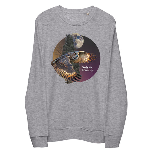 Owls For Kennedy Organic Sweatshirt