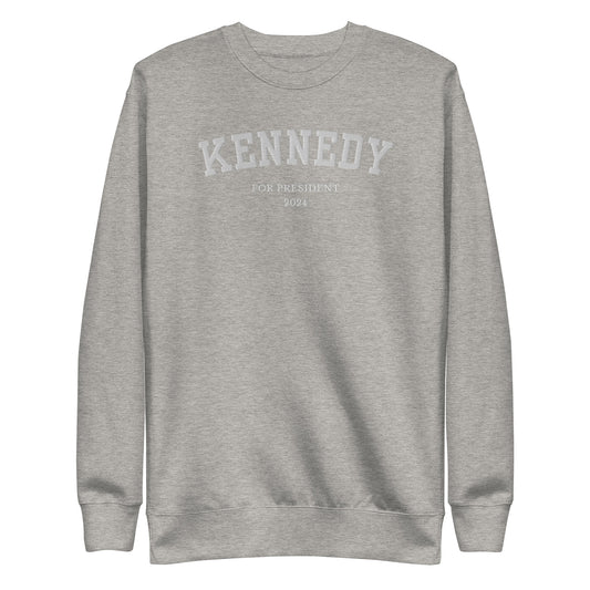 Kennedy for President Embroidered Collegiate Premium Sweatshirt
