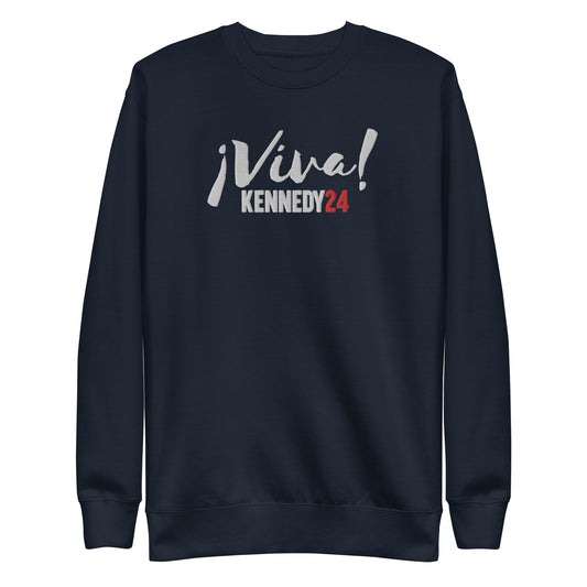 Viva Kennedy24 Embroidered Unisex Premium Sweatshirt