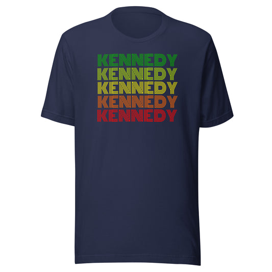 Kennedy 70s Green/Yellow/Red Unisex Tee