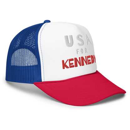USA for Kennedy Foam Trucker Hat - TEAM KENNEDY. All rights reserved
