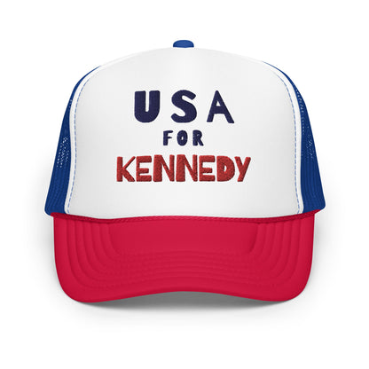 USA for Kennedy Foam Trucker Hat - TEAM KENNEDY. All rights reserved