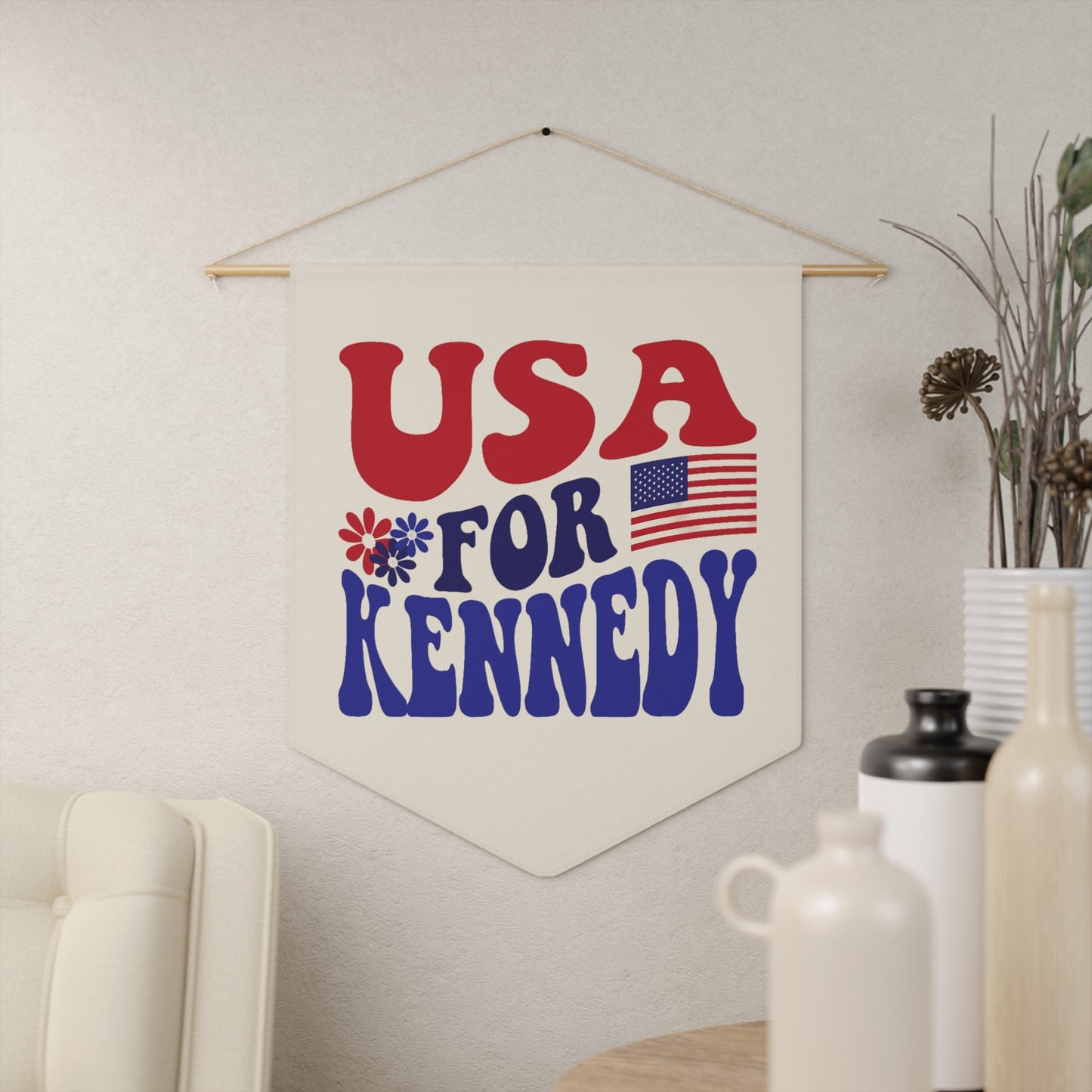 USA for Kennedy Groovy Pennant - TEAM KENNEDY. All rights reserved