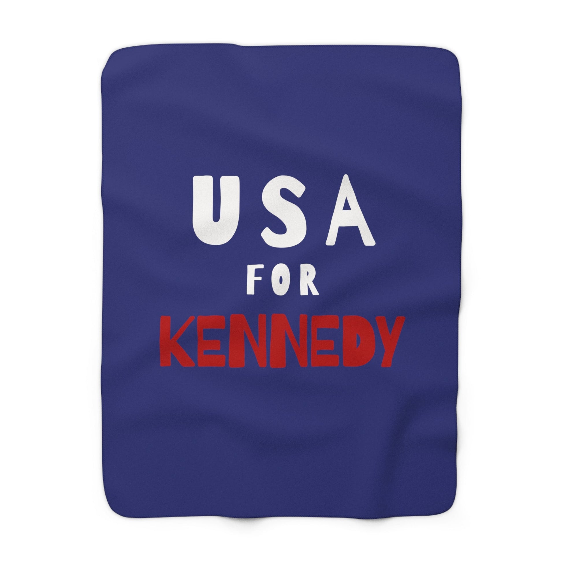 USA for Kennedy Sherpa Fleece Blanket - TEAM KENNEDY. All rights reserved
