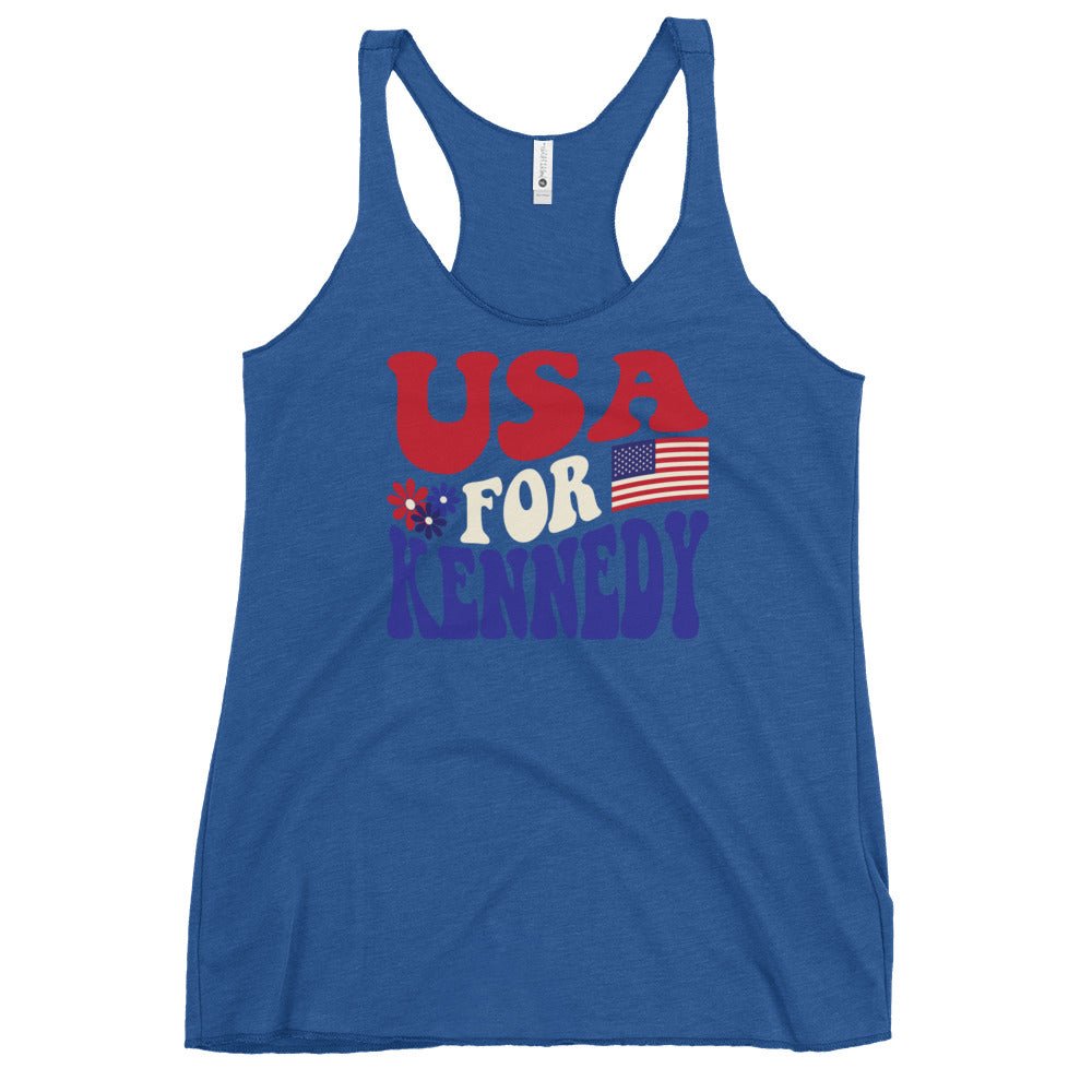 USA for Kennedy Women's Racerback Tank - TEAM KENNEDY. All rights reserved