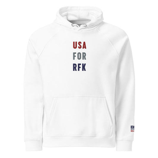 USA for RFK Embroidered Unisex Hoodie - Team Kennedy Official Merchandise