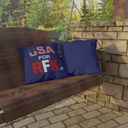 USA for RFK Jr Outdoor Pillow - TEAM KENNEDY. All rights reserved