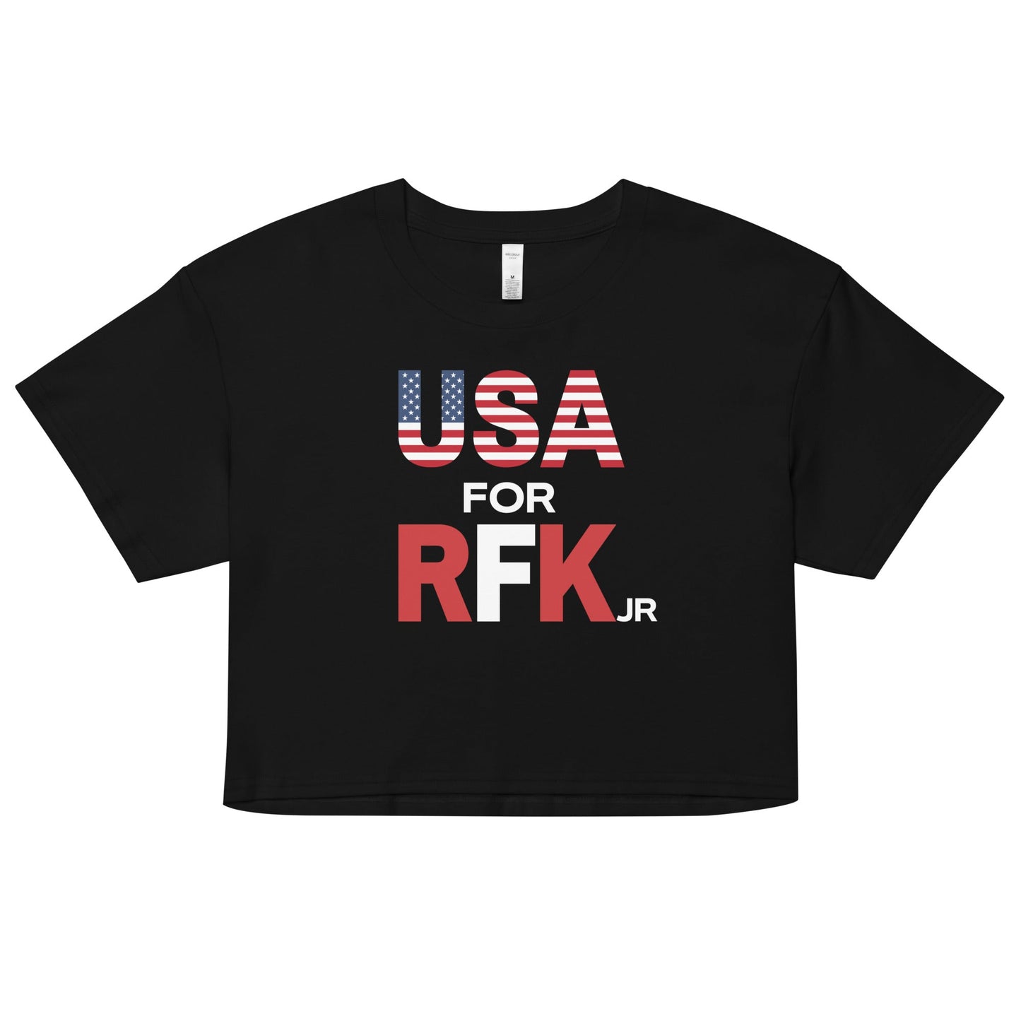 USA for RFK JR Women’s Crop Top - TEAM KENNEDY. All rights reserved