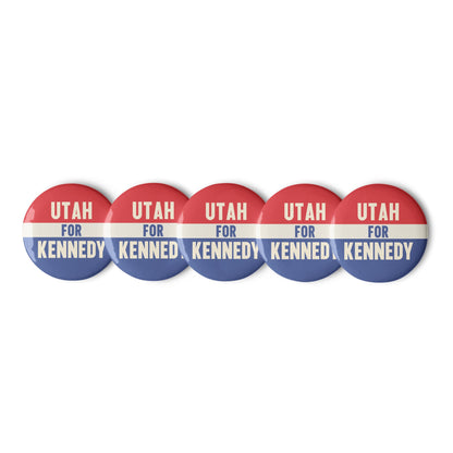 Utah for Kennedy (5 Buttons) - TEAM KENNEDY. All rights reserved