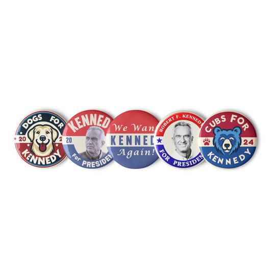 Variety Pack of Kennedy Buttons - TEAM KENNEDY. All rights reserved