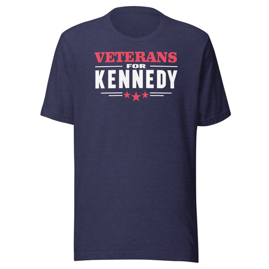 Veterans for Kennedy Unisex Tee - TEAM KENNEDY. All rights reserved