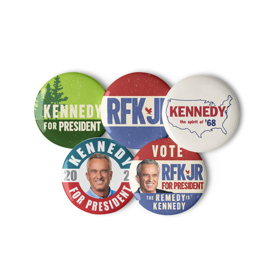 Vintage Pack of Kennedy Buttons - TEAM KENNEDY. All rights reserved