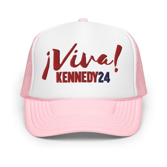 Viva Kennedy24 Embroidered Foam Trucker Hat - TEAM KENNEDY. All rights reserved