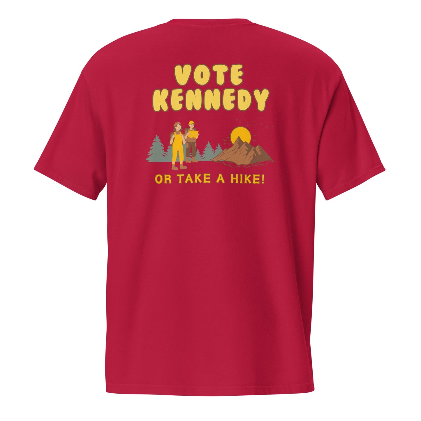 Vote Kennedy or Take a Hike Pocket Tee - Team Kennedy Official Merchandise