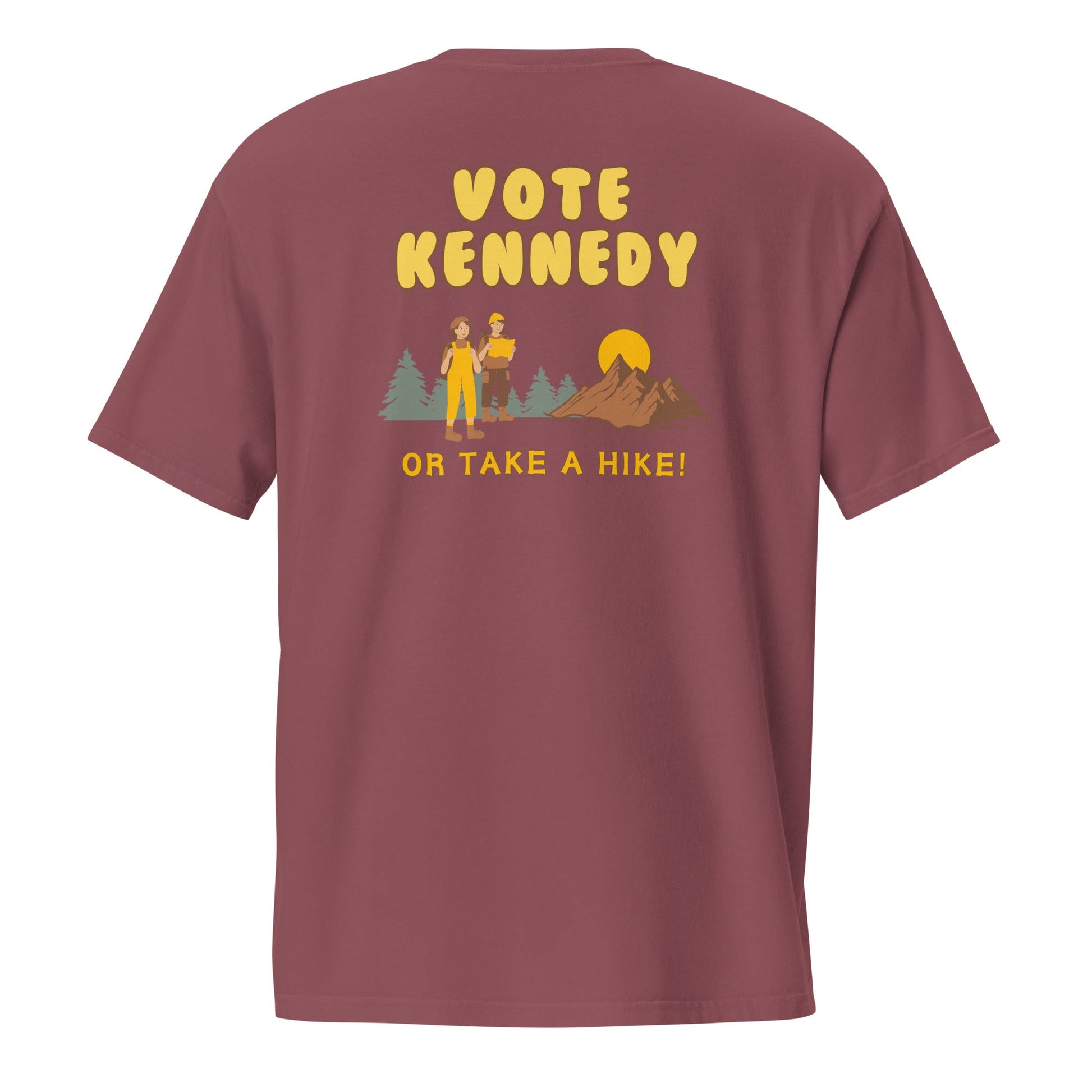 Vote Kennedy or Take a Hike Pocket Tee - Team Kennedy Official Merchandise