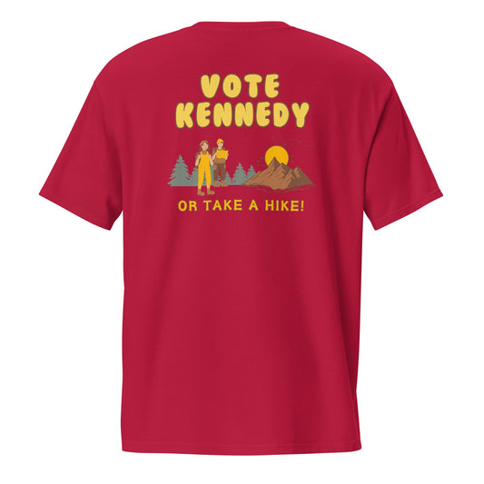 Vote Kennedy or Take a Hike Pocket Tee - TEAM KENNEDY. All rights reserved