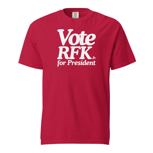 Vote RFK Jr. for President Unisex Heavyweight Tee - TEAM KENNEDY. All rights reserved