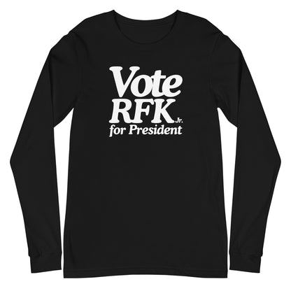 Vote RFK Jr. Unisex Long Sleeve Tee - TEAM KENNEDY. All rights reserved