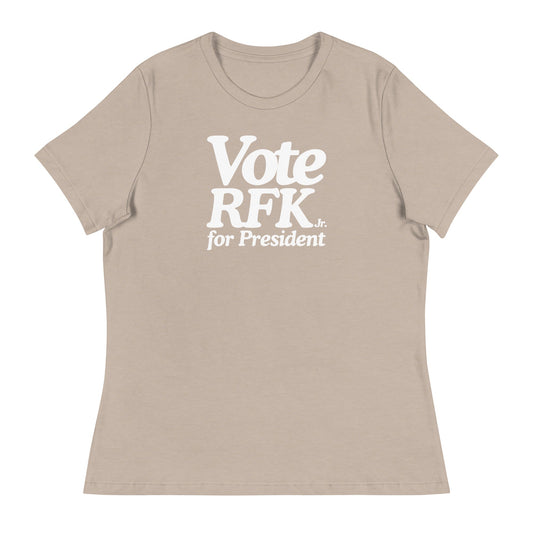 Vote RFK Jr Women's Relaxed Tee - TEAM KENNEDY. All rights reserved