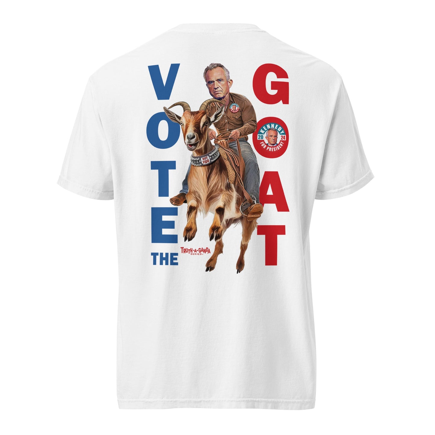 Vote the GOAT - by Truth - A - Ganda Unisex Heavyweight Tee - Team Kennedy Official Merchandise