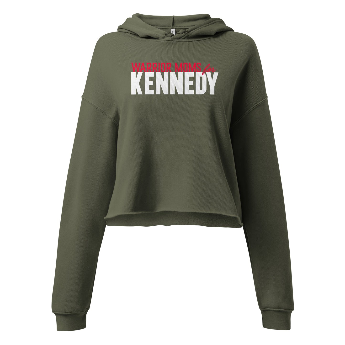 Warrior Moms for Kennedy Crop Hoodie - TEAM KENNEDY. All rights reserved