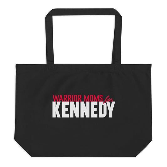 Warrior Moms for Kennedy Large Organic Tote Bag - TEAM KENNEDY. All rights reserved