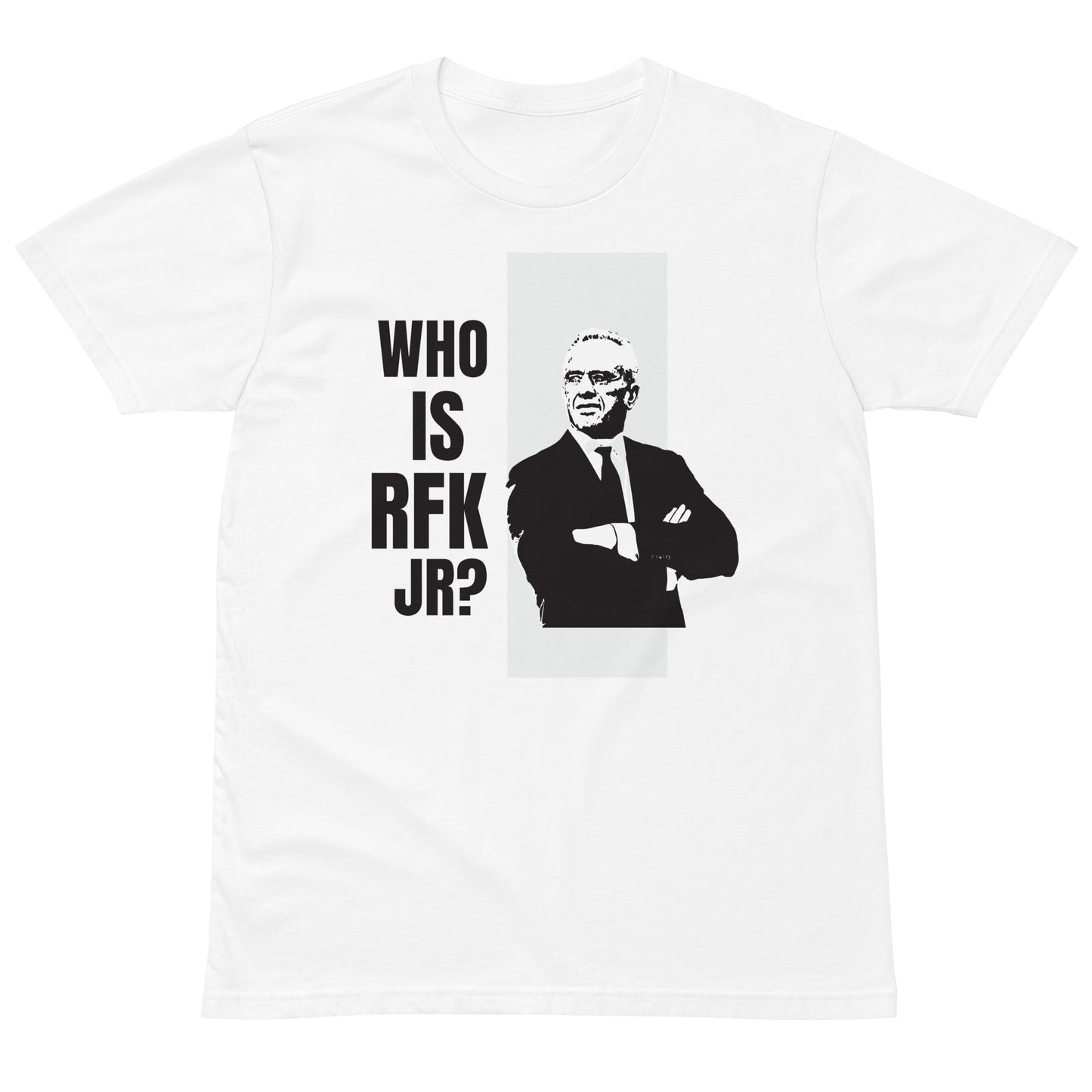 Who is RFK Jr? Unisex Premium Tee - TEAM KENNEDY. All rights reserved